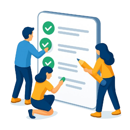 People collaboratively creating tasks and marking them as done in a shared to-do list